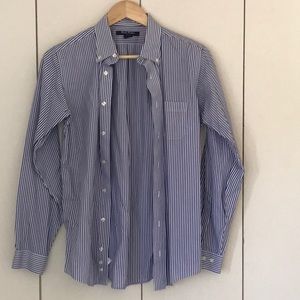 Brooks Bros Boys Striped Dress Shirt Sz 18